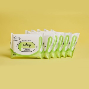 beleap Mini Biodegradable Micellar Deep Cleansing Makeup Removal Wet Wipe Tissue (6 x 10s)